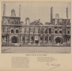 La Comuna de París, Ruinas del Hotel de Ville, Fachada