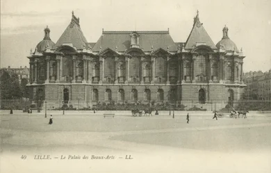 Lille, Palacio de Bellas Artes (fotografía en blanco y negro)