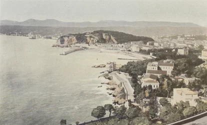 Niza, Vista general, tomada desde la carretera de Villefranche