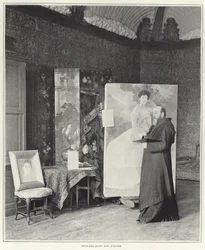 Paul-Albert Besnard en su taller