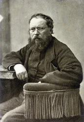 Pierre Joseph Proudhon (1809 - 1865). Teórico socialista francés, precursor del anarquismo.