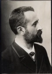 Retrato de Alphonse Bertillon (1853-1914), oficial de policía e investigador de biometría francés