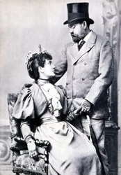 Retrato de Émile Zola y Jeanne Rozerot