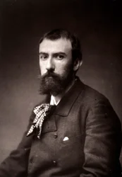 El artista Henri Lerolle retratado con motivo del Salón de París en 1885