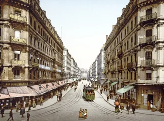 Vista de la Rue de la République, Lyon, 1890-1900