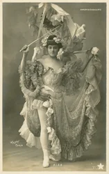 Mujer con traje elaborado