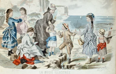 Una playa en Normandía, 1875