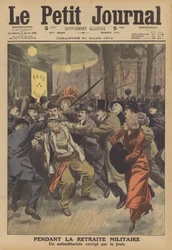 Un antimilitarista francés atacado por una multitud en un desfile militar