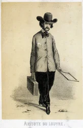 Un artista del Louvre