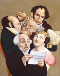 Un grupo musical, c.1830