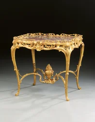 Una mesa central de Napoleón III, por Maison Millet, París, c.1860