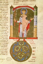 Un profeta, de la Biblia de Saint-Andre aux-Bois