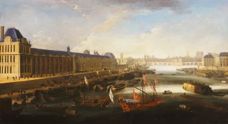 Vista de París y el Sena mirando al este desde el Pont Barbier, c.1668