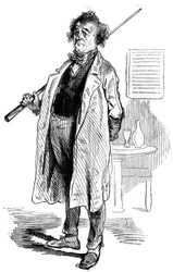 Un jugador de billar en el Estaminet du Cheval Blanc en París en el siglo XIX - Grabado en “Tableau-de-Paris” de Edmond Texier 1852