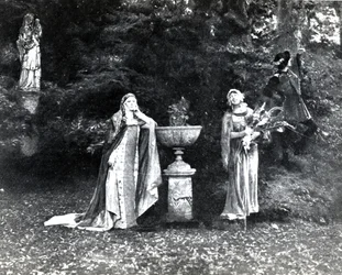 Acto I, Escena 3 de Pelleas et Melisande de Debussy, ilustración en la revista Theatre, junio de 1902