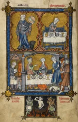 Agregar. 54180, f.188v La Somme le Roi (Un estudio para un rey), c.1295 París