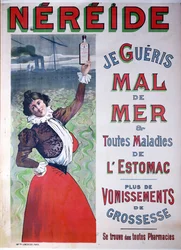 Anuncio de medicina Nereide contra el mareo, c.1900
