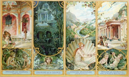 Anuncio del Agua Mineral de Carlsbad, Bohemia