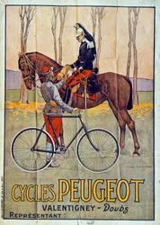 Publicidad para bicicletas Peugeot