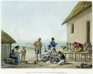 Agagna: Isla de Guam, ocupaciones domésticas
