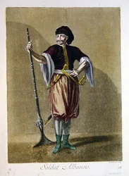 Soldado albanés, del 