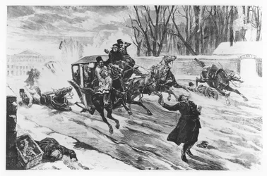 Alejandro II asesinado en San Petersburgo, 13 de marzo de 1881