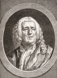 Alexis Piron, 1689-1773. Epigramista y dramaturgo francés. De Les Heures Libres publicado en 1908.