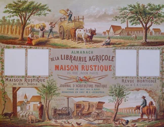 Almanaque de la librería agrícola La Maison Rustique, c.1860