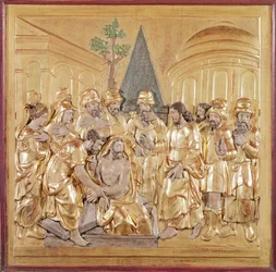 Retablo que representa la Resurrección de Lázaro