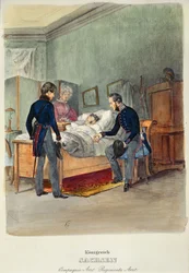 Un médico del ejército en el Reino de Sajonia, c.1840