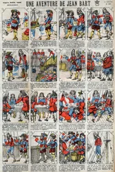 Una aventura de Jean Bart (1650 - 1702), corsario francés. Imagen de Épinal de finales del siglo XIX