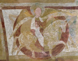 Ángel a Caballo, del techo de la cripta