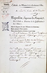 Nombramiento por Napoleón de André Marie Ampère como inspector de Politécnica - Mención obligatoria: Archivos de la Bibl. de la Escuela Politécnica