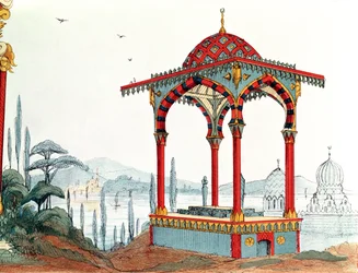 Boceto arquitectónico en Turquía, finales del siglo XIX