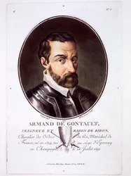 Armand de Gontaut, de Retratos de grandes hombres, mujeres ilustres y sujetos memorables de Francia, publicado en 1787-92