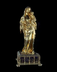 Arte francés: Virgen con el Niño de Jeanne d