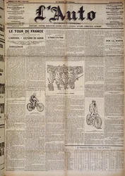 Artículo sobre la llegada de la primera ronda de Francia - en “L