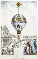 Ascensión de Madame de Blanchard en Champs-de-Mars, en la boda de Napoleón I, 24 de junio