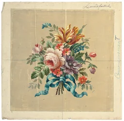 Diseño de Aubusson para el respaldo de una silla