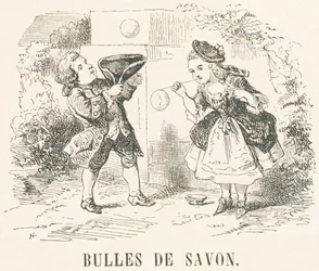 B: Burbujas de jabón