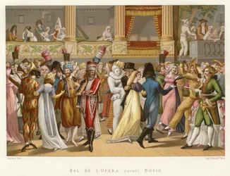 Baile de ópera, según Bosio (cromolito)