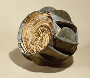 Bola llena de cartas, arrojada al río Sena en el momento del Sitio de París, 1870-71