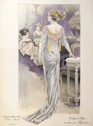 Vestido de baile, de Les Grandes Modes de Paris