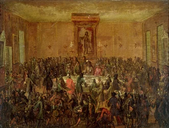Banquete en Honor de Luis XIV (1638-1715) por el Cuerpo Municipal en el Hotel-de-Ville, c.1680