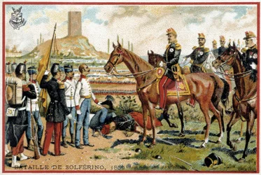 Batalla de Solferino: Victoria en la Batalla de Solferino contra los austriacos en 1859 - División Forey