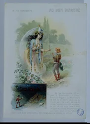 Berliquette el hada, anuncio para Le Bon Marché, c.1900