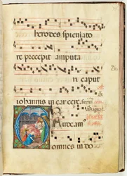 Nacimiento de la Virgen, Gradual, f.76