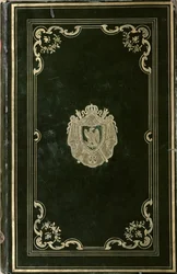 Encuadernación de libro con el escudo de armas de Napoleón Bonaparte (1769-1821)