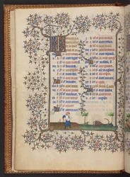 Libro de Horas, Add MS 32454 f.6v, Francia