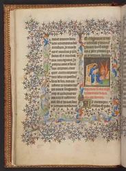 Libro de Horas, Add MS 32454 f.9v, Francia
